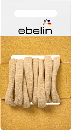 Haarelastiekjes zachtblond, 9 stuks