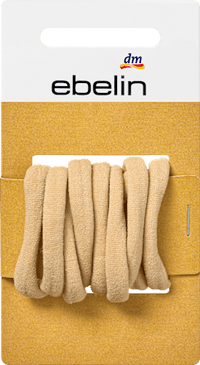 Haarelastiekjes zachtblond, 9 stuks