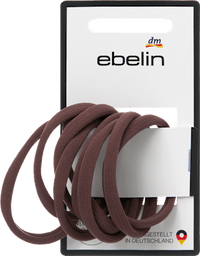 Haargummis weich, braun, 9 St