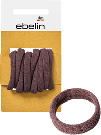 Zachte haarelastiekjes, bruin, 9 stuks