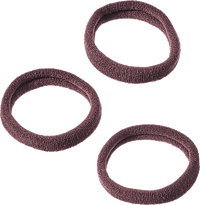Zachte haarelastiekjes, bruin, 9 stuks