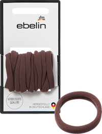 ebelin Haargummis weich, braun, 12 St