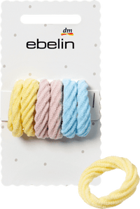 Haargummis weich, bunt, 6 St