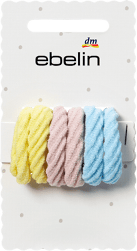Haargummis weich, bunt, 6 St