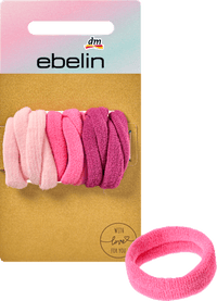 Haargummis weich mini, rosa, 12 St