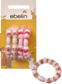 Zachte haarelastiekjes, pastelkleuren, 4 stuks