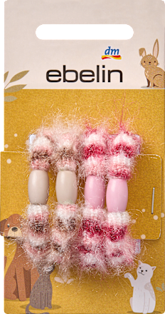 Zachte haarelastiekjes, pastelkleuren, 4 stuks