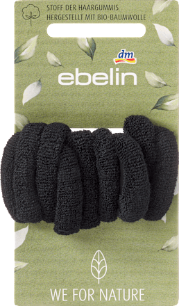 Zachte haarelastiekjes, zwart/blond, 9 stuks