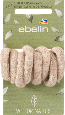 Zachte haarelastiekjes, zwart/blond, 9 stuks