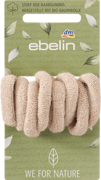 Zachte haarelastiekjes, zwart/blond, 9 stuks