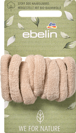 Zachte haarelastiekjes, zwart/blond, 9 stuks