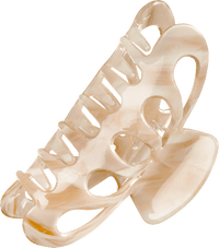 Haarclip acryl crème, 1 st