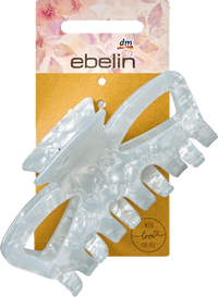 Haarclip acryl, lichtblauw, 1 st
