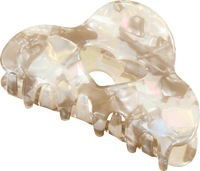 Haarklammer Acryl mit Herz Cut-out grau, 1 St ebelin
