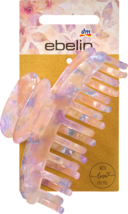 Haarclip acryl, roze-lila, 1 st