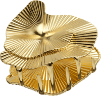 Haarklammer aus Metall, Goldoptik, 1 St