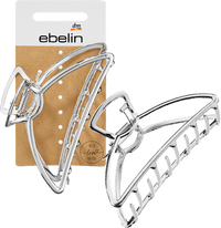 Haarklammer aus Metall Silber-Optik, 1 St ebelin