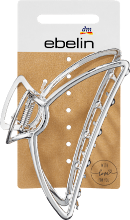 Haarklammer aus Metall Silber-Optik, 1 St ebelin