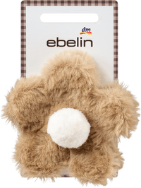 Haarklammer Blume Fell-Optik, braun, 1 St