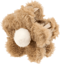 Haarklammer Blume Fell-Optik, braun, 1 St