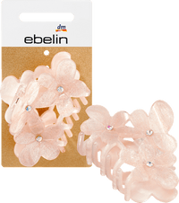 Haarklammer Blume rosé, 1 St ebelin