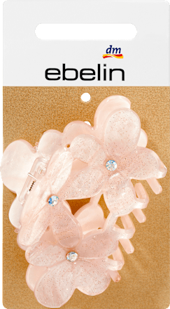 Haarklammer Blume rosé, 1 St ebelin