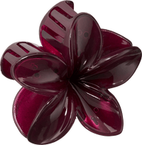 Haarklammer Blumen, aubergine, 1 St
