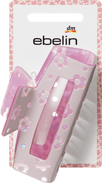ebelin Haarklammer Cut-Out mit Blumen, flieder, 1 St