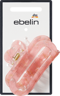 ebelin Haarklammer Cut-Out mit Herz, rosa, 1 St