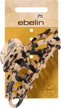 Haarklammer Cut-outs, T-Shell, 1 St ebelin