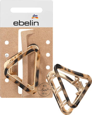 Haarclip driehoek T-shell look, 1 stuk