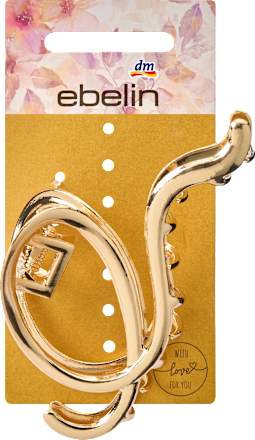 Haarklammer geschwungen, Gold-Optik, 1 St ebelin