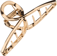 Haarclip goudlook van gerecycled metaal, 1 st.