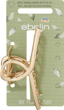 Haarclip goudlook van gerecycled metaal, 1 st.