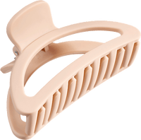 Haarclip halfrond beige, 1 stuk