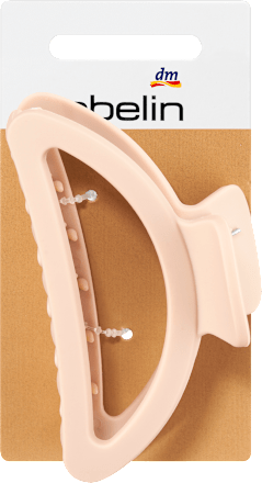 Haarclip halfrond beige, 1 stuk