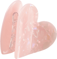 Haarklammer Herz rosa, 1 St ebelin