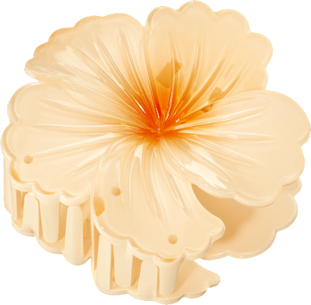 Haarklammer Hibiskus, apricot, 1 St