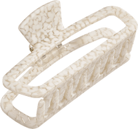 Haarclip kiezellook wit, 1 stuk