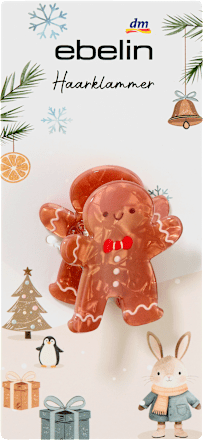 ebelin Haarklammer Lebkuchenmännchen, 1 St