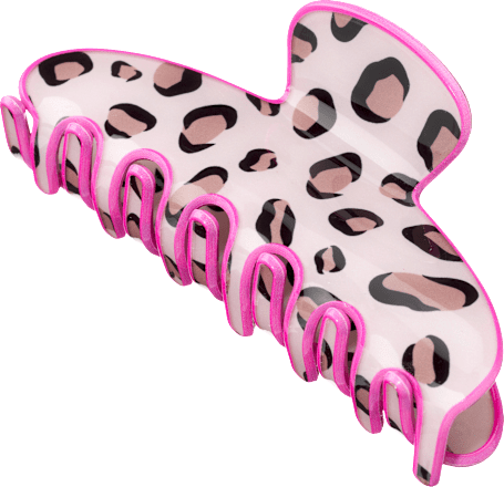 Haarklammer Leo-Optik, pink, 1 St