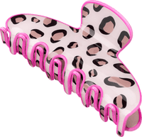 Haarklammer Leo-Optik, pink, 1 St