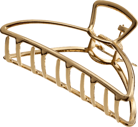 Haarklammer Metall, goldfarben, 1 St