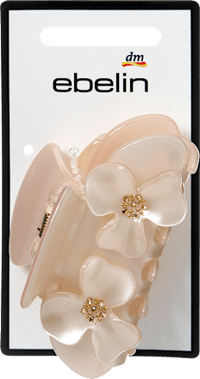 ebelin Haarklammer mit Blumen-Applikation, creme, 1 St