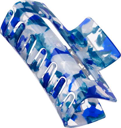 Haarklammer mit Cut-out, blau, 1 St