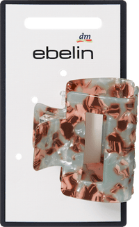 Haarklammer mit Cut-Out, braun/mint, 1 St