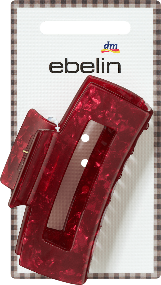 Haarklammer mit Cut-Out, rot, 1 St