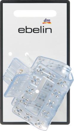 ebelin Haarklammer mit Cut-Out & Glitzer, hellblau, 1 St