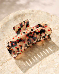 Haarspeld met hartjesprint, 1 stuk