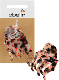 Haarspeld met hartjesprint, 1 stuk